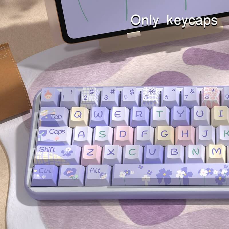 138-Key MDA Profile Keycap Set - Flower Girl Theme