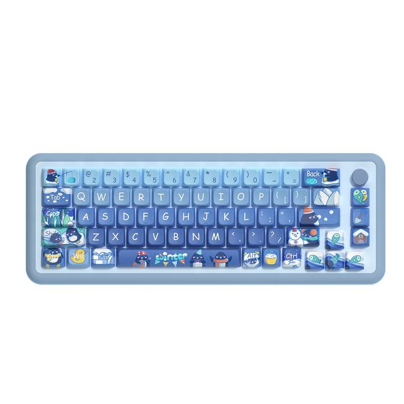 138-Key MDA Profile Keycap Set - Penguins And Winter Theme