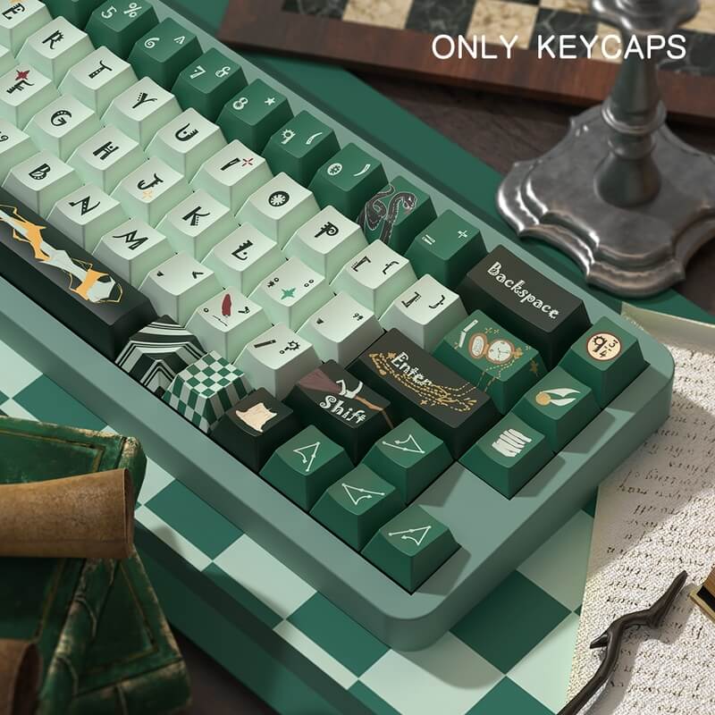 138-Key MDA Profile Keycap Set - Slytherin Theme