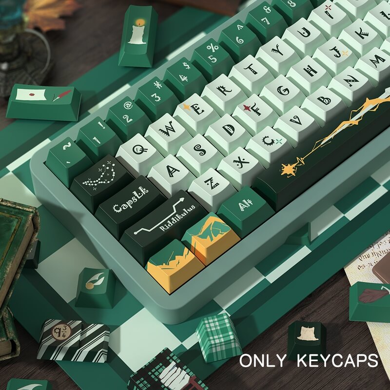 138-Key MDA Profile Keycap Set - Slytherin Theme