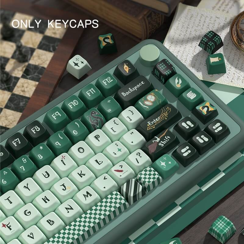 138-Key MDA Profile Keycap Set - Slytherin Theme