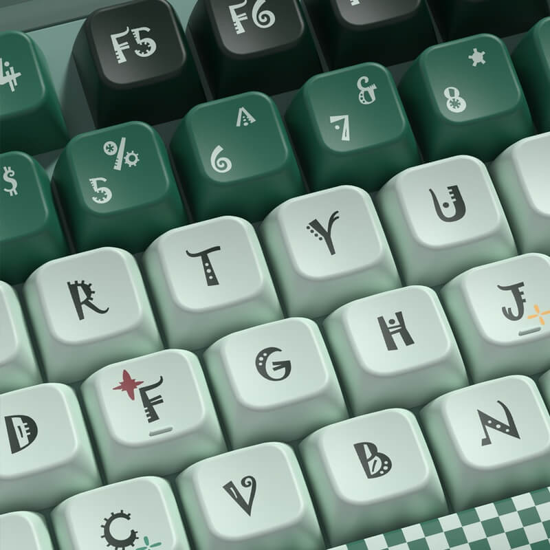 138-Key MDA Profile Keycap Set - Slytherin Theme