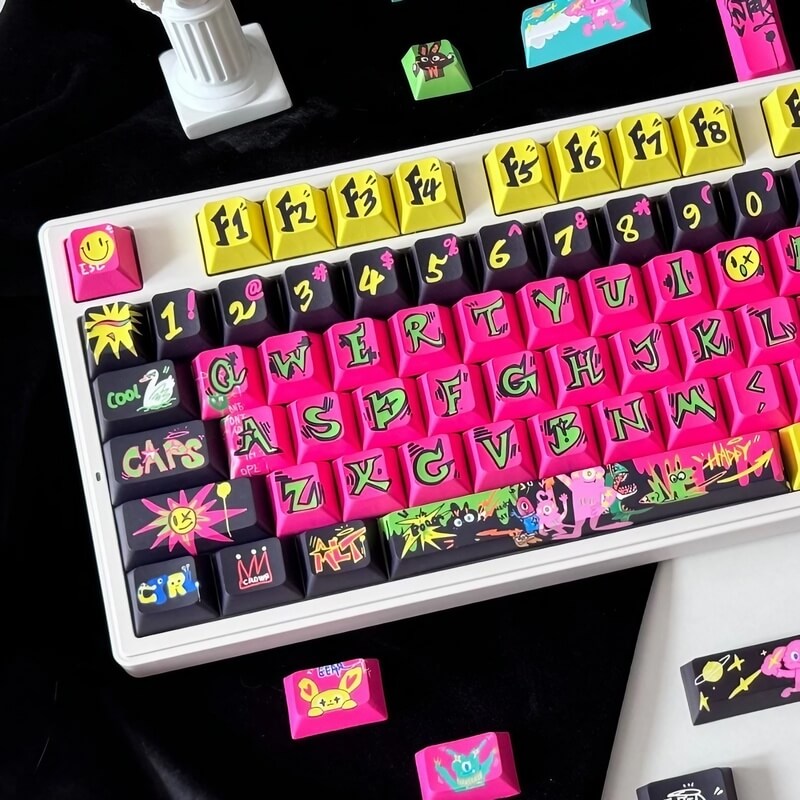 146-Key Graffiti Theme Keycap Set