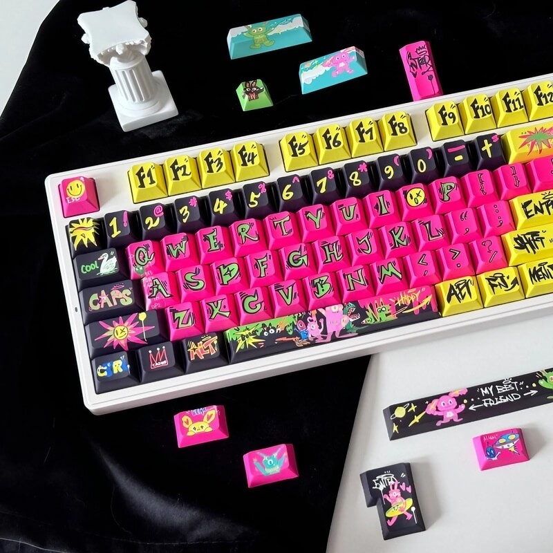 146-Key Graffiti Theme Keycap Set