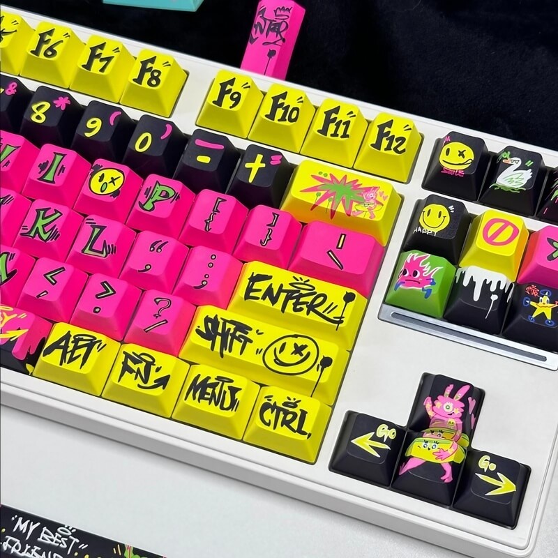 146-Key Graffiti Theme Keycap Set