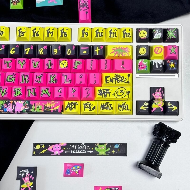 146-Key Graffiti Theme Keycap Set