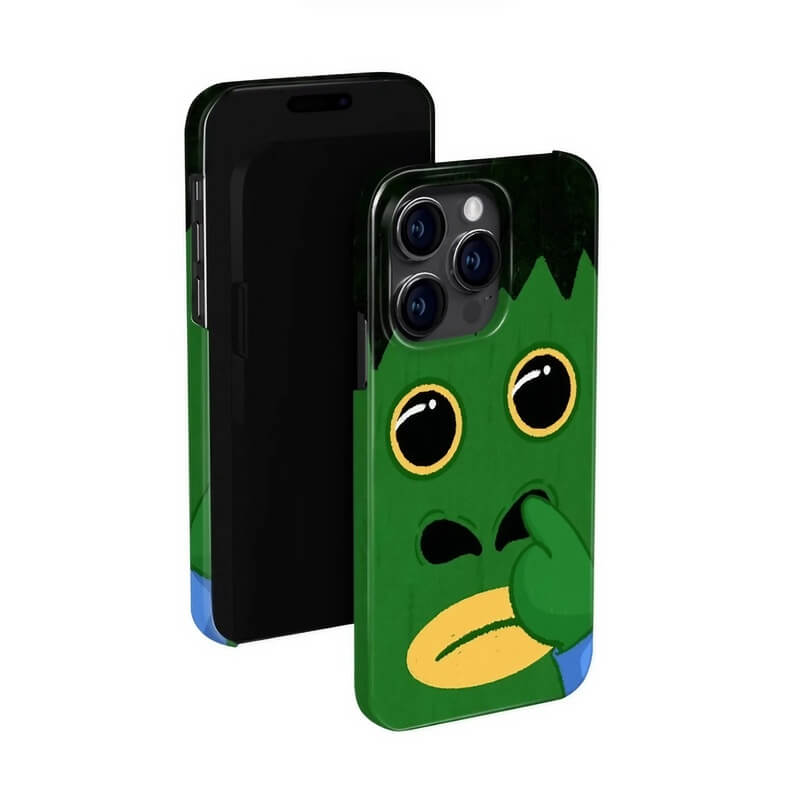 5.5" Silicone Green iPhone 16 Pro Max Case - Nose Grooming