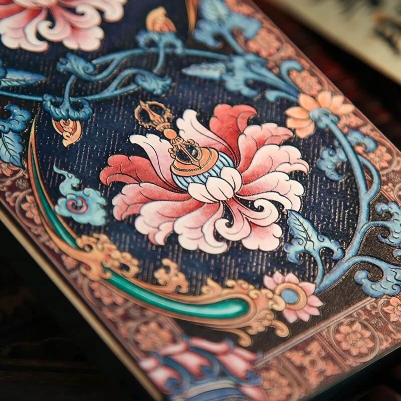 6.7″ iPhone 16 Pro Max Art TPU Case - Textured Twining Lotus Design