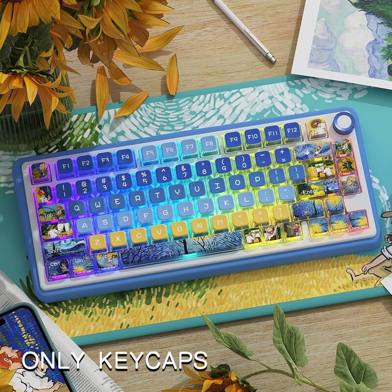 Art Master Theme MSA Profile 122-Key Shine Through Keycap Set