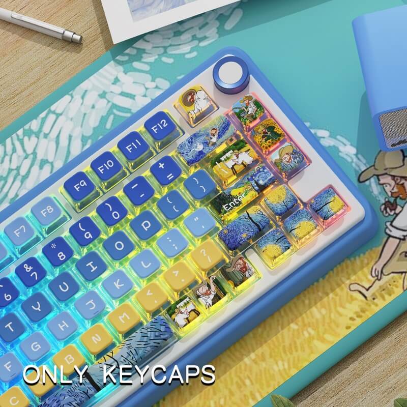 Art Master Theme MSA Profile 122-Key Shine Through Keycap Set