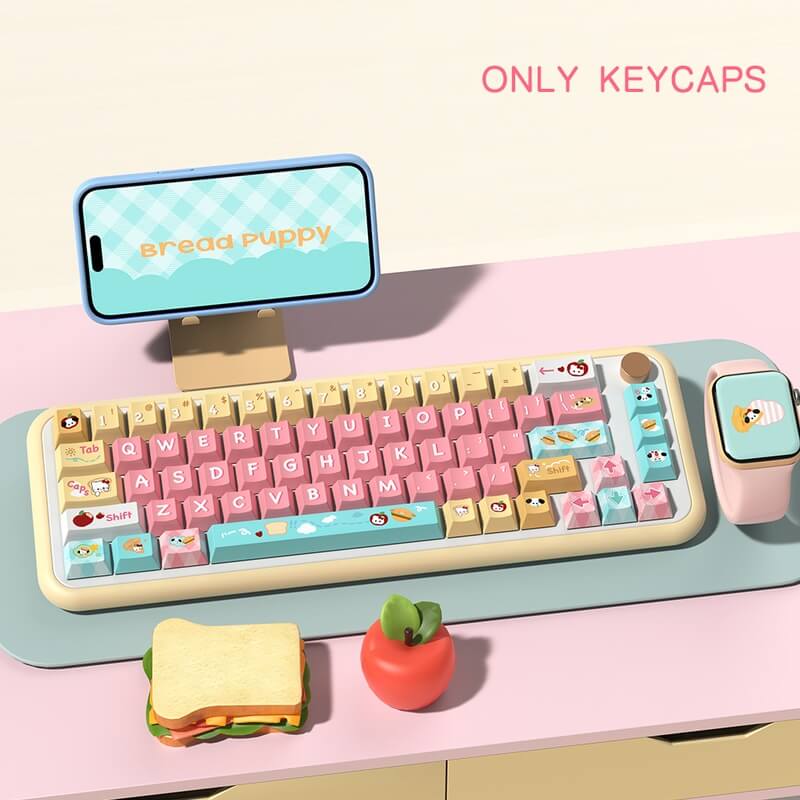 Bread Puppy Theme 138-Key MDA Profile Keycap Set