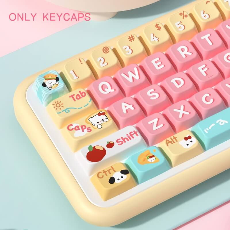 Bread Puppy Theme 138-Key MDA Profile Keycap Set