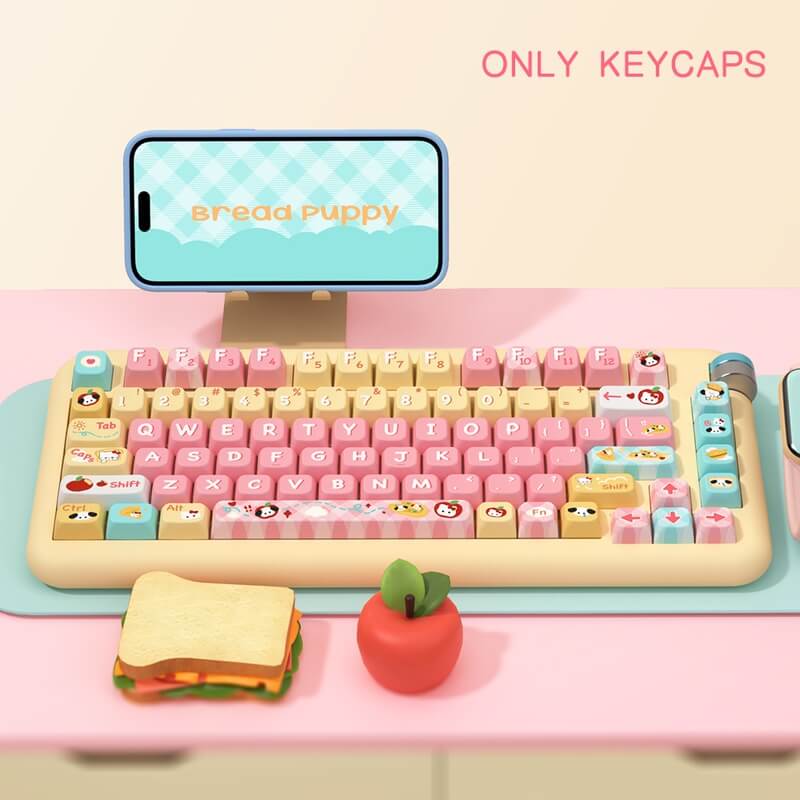 Bread Puppy Theme 138-Key MDA Profile Keycap Set