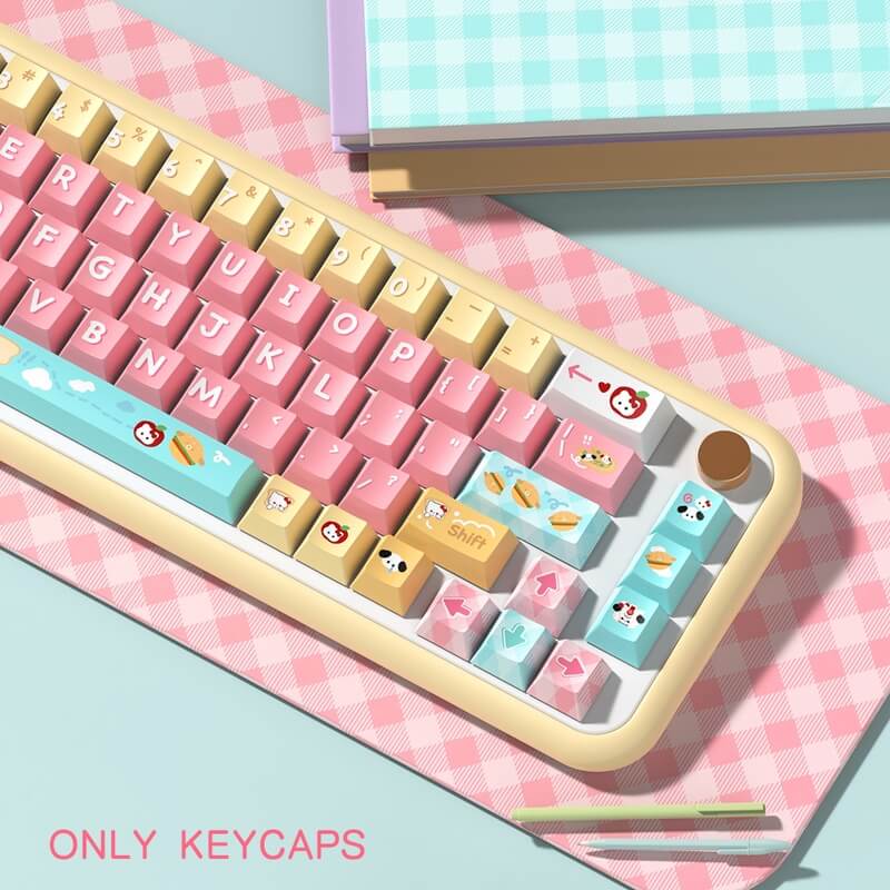 Bread Puppy Theme 138-Key MDA Profile Keycap Set