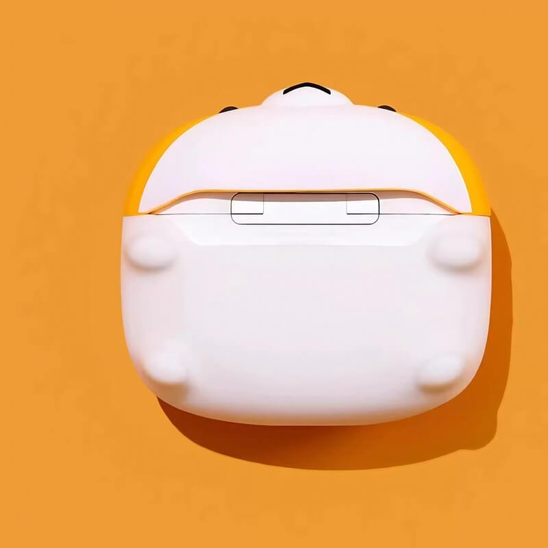 Brown Shiba Inu Theme 3″ Silicone AirPods Case - Cute Funny