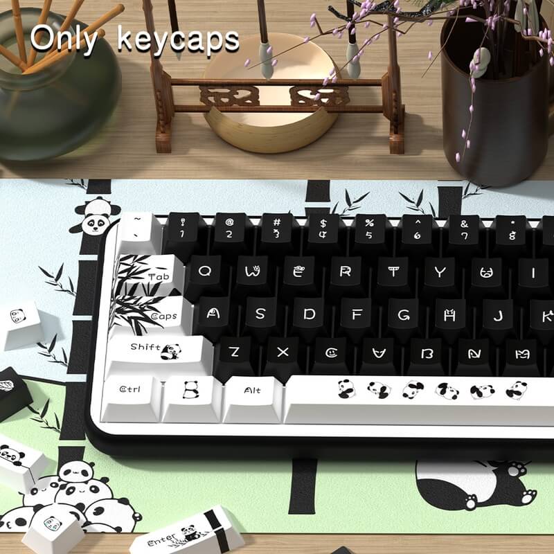 Cherry Profile 138-Key Keycap Set - Panda Design