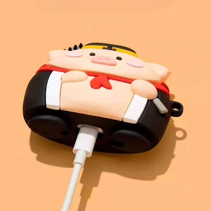 Cute & Funny Yellow Silicone AirPods Case - Monkey King Theme