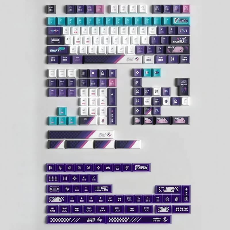 Game Themed 134-key Keycap Set