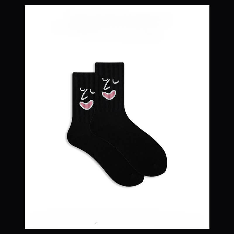 Kawaii Emoji-themed Creative Mid-Calf Socks