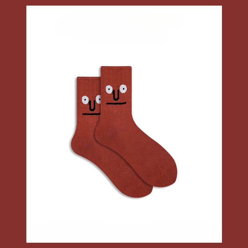 Kawaii Emoji-themed Creative Mid-Calf Socks