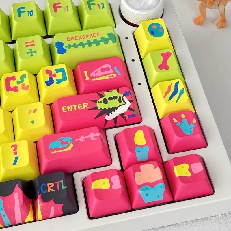 Light Color Dinosaur Fossil 146-key Keycap Set