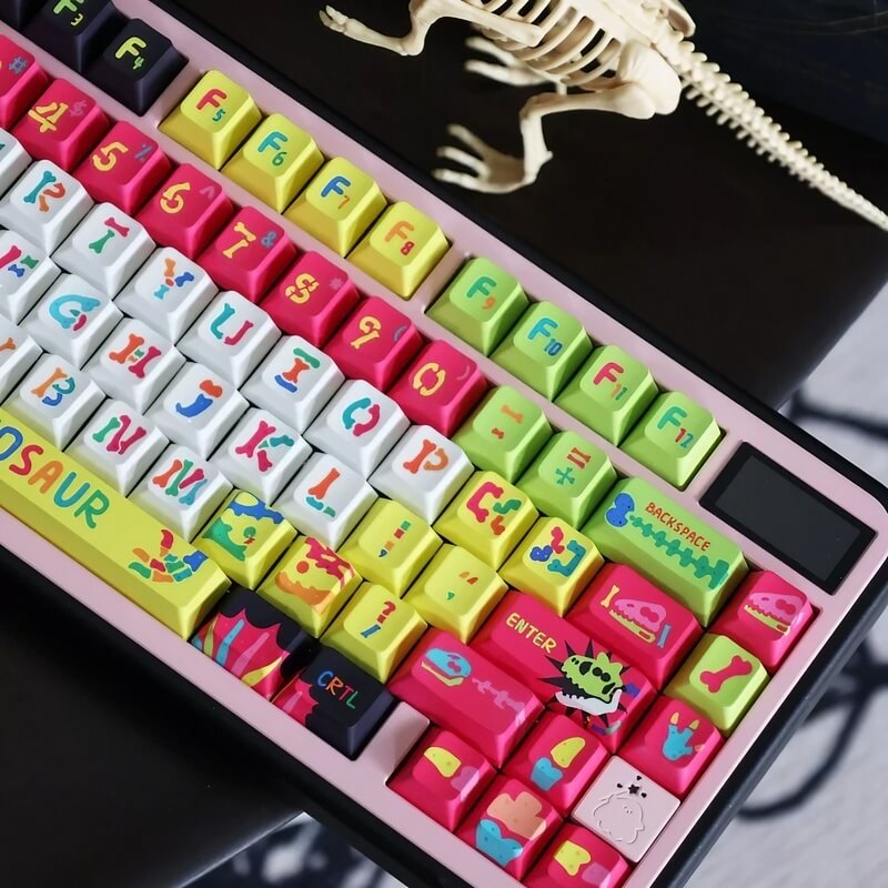Light Color Dinosaur Fossil 146-key Keycap Set