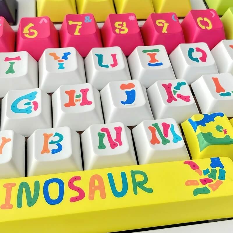 Light Color Dinosaur Fossil 146-key Keycap Set