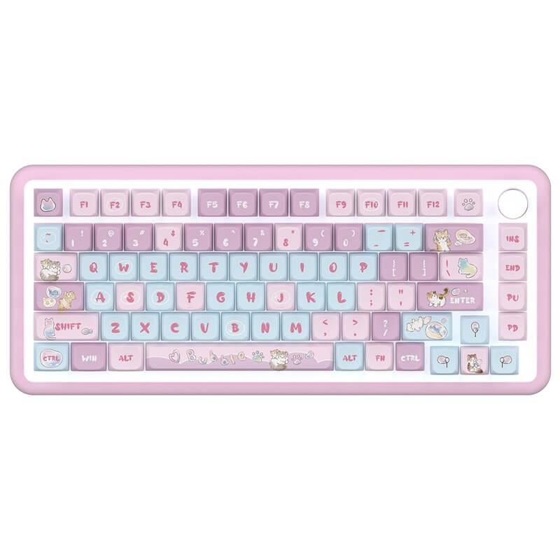 MDA Profile 138-Key Keycap Set - Bubble Kitten Design
