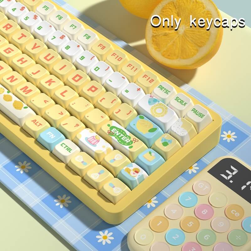 MDA Profile 138-Key Keycap Set - Cheese Cake Design