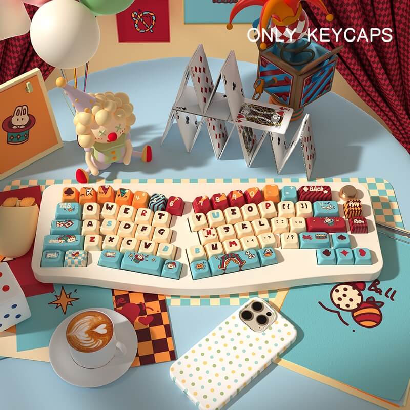 MDA Profile 138-Key Keycap Set - Pussycat Circus Theme