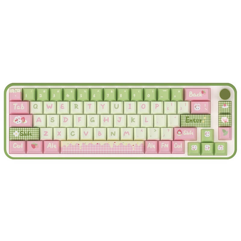 MDA Profile 138-Key Keycap Set - Strawberry Milk Bunny Theme