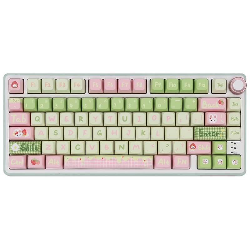 MDA Profile 138-Key Keycap Set - Strawberry Milk Bunny Theme