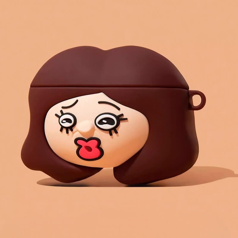 Silicone AirPods Case 3″ - Khaki Color - Men - Cute and Funny