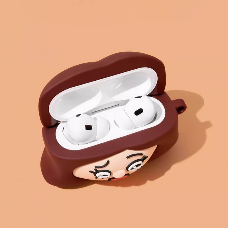 Silicone AirPods Case 3″ - Khaki Color - Men - Cute and Funny