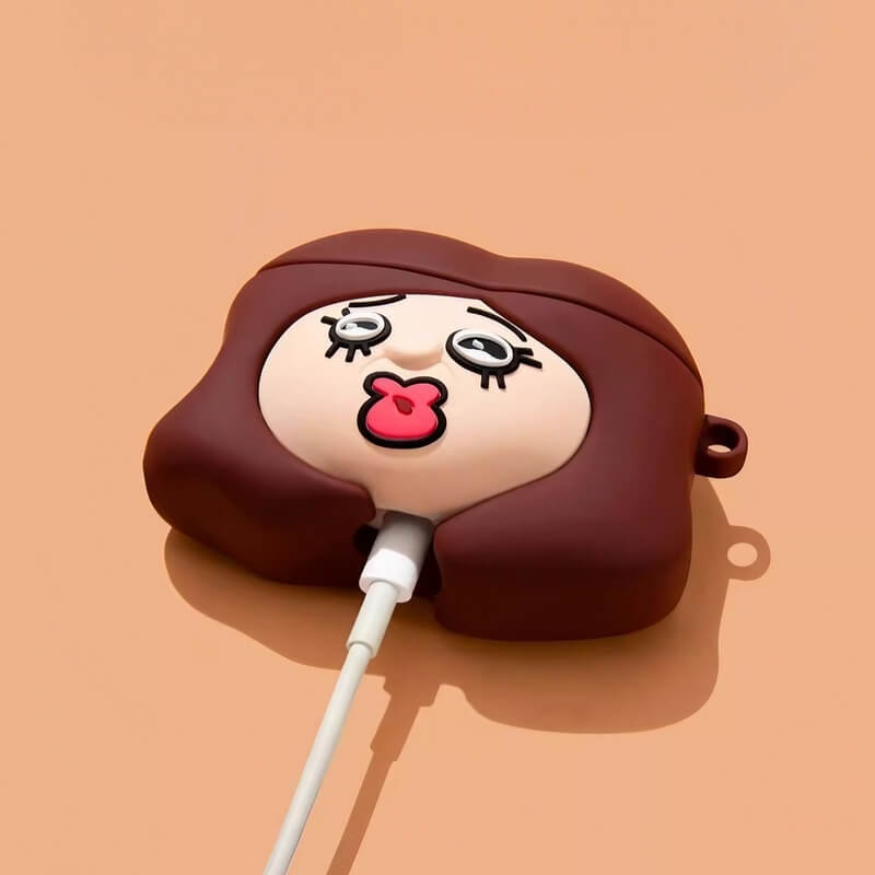 Silicone AirPods Case 3″ - Khaki Color - Men - Cute and Funny