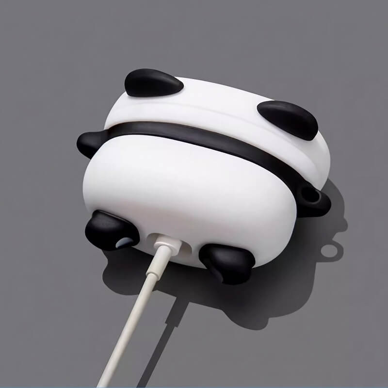 White Panda Silicone AirPods Case 3″ - Cute and Funny