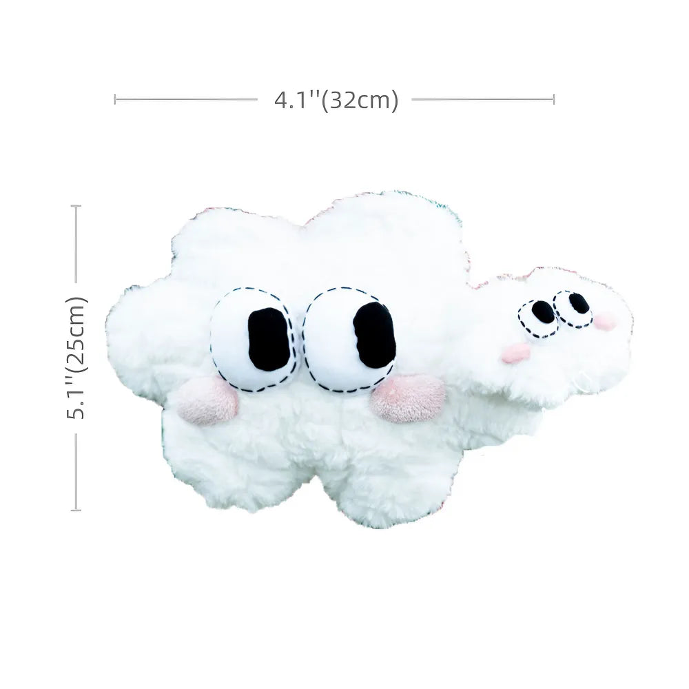 Kawaii White Cloud Cotton Cute Crossbody Bag Casual and Phone Carrier