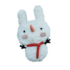 Cute and Fresh White Snowman Rabbit Kawaii Crossbody Bag Casual Cotton Satchel