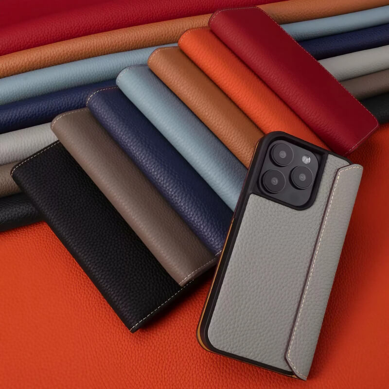 iPhone 16 Pro Max 15 14 13 Leather Wallet Flip Case