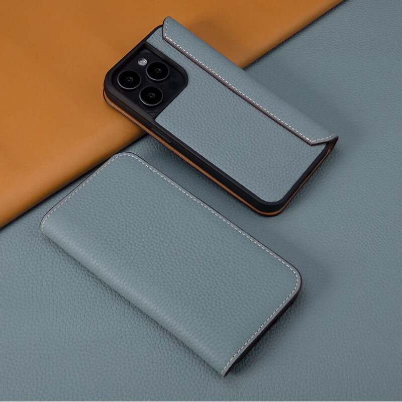 iPhone 16 Pro Max 15 14 13 Leather Wallet Flip Case