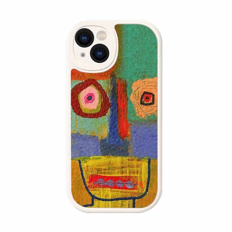 iPhone 16 Pro Max Case - Black Silicone 6″ Art Ugly Pattern