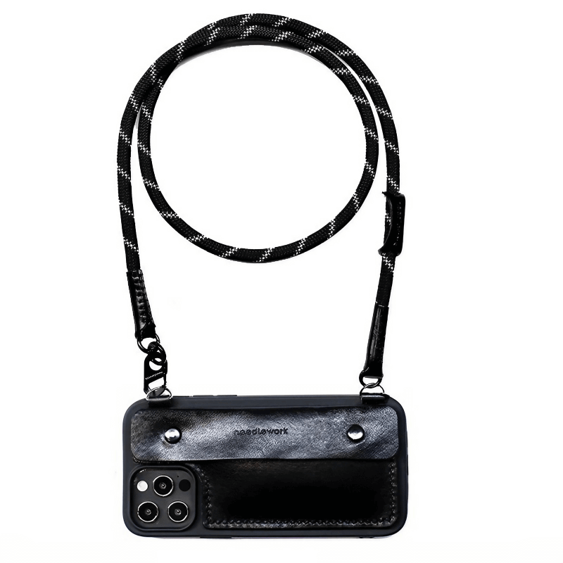 Leather Phone Colorful Cases iPhone 15 14 13 12 With Crossbody Strap Card Holder