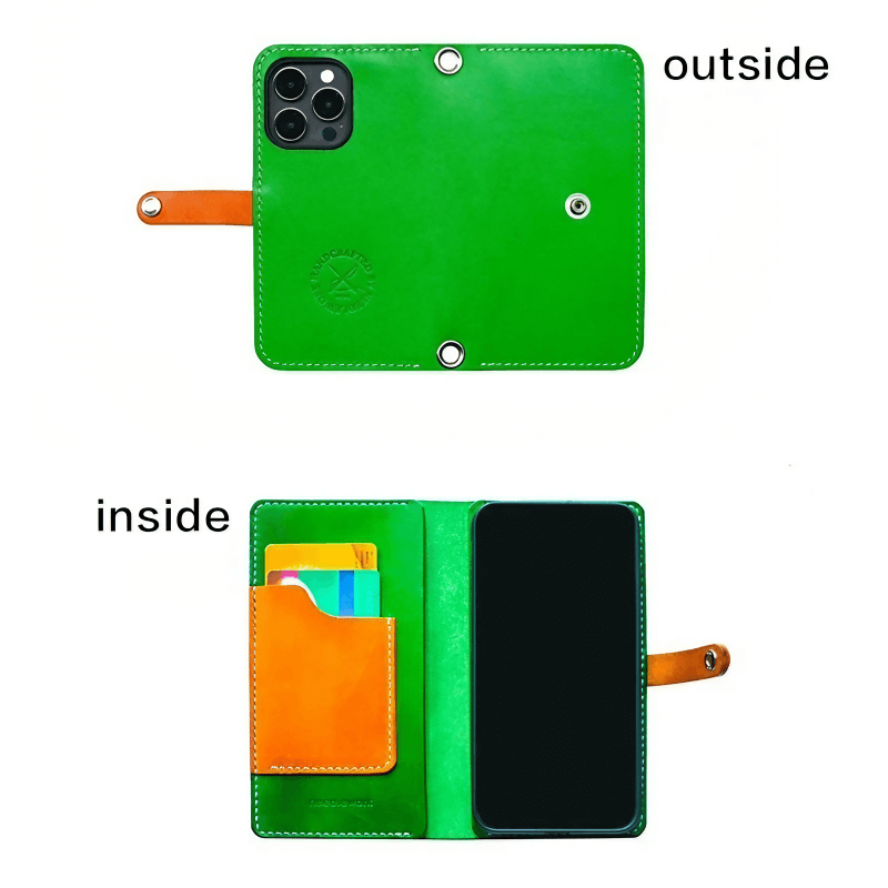 Leather iPhone Wallet Colorful Cases iPhone 15 14 13 With Crossbody Strap