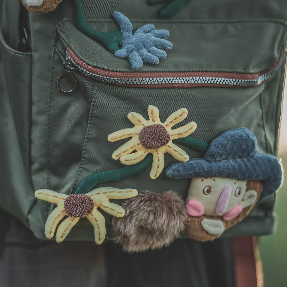 Van Gogh Cute and Stylish Green Polyester Kawaii Backpack Casual and Laptop Handmade Bag